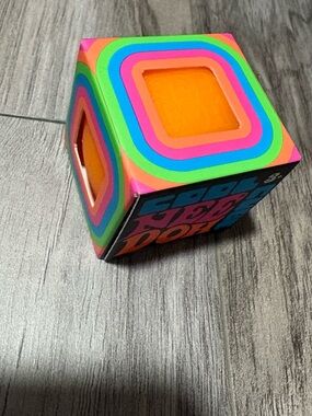 Schylling NeeDoh Cool Cube Orange Sensory Fidget Toy